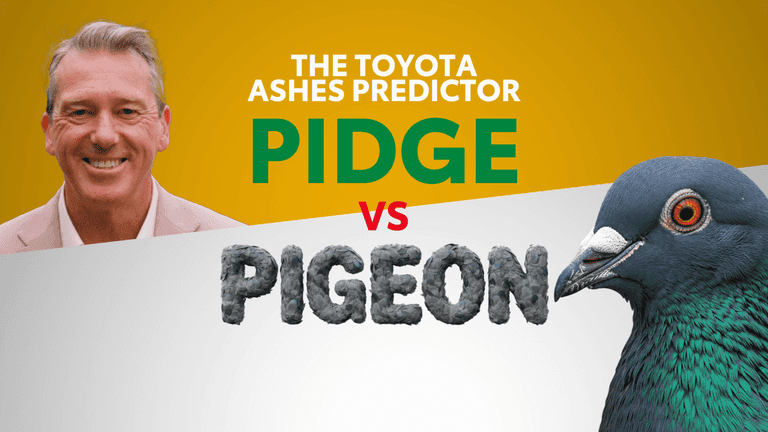 Cricket legend Glenn ‘Pidge’ McGrath goes up against a pigeon to predict The Ashes result Cricket legend Glenn ‘Pidge’ McGrath goes up against a pigeon to predict The Ashes result