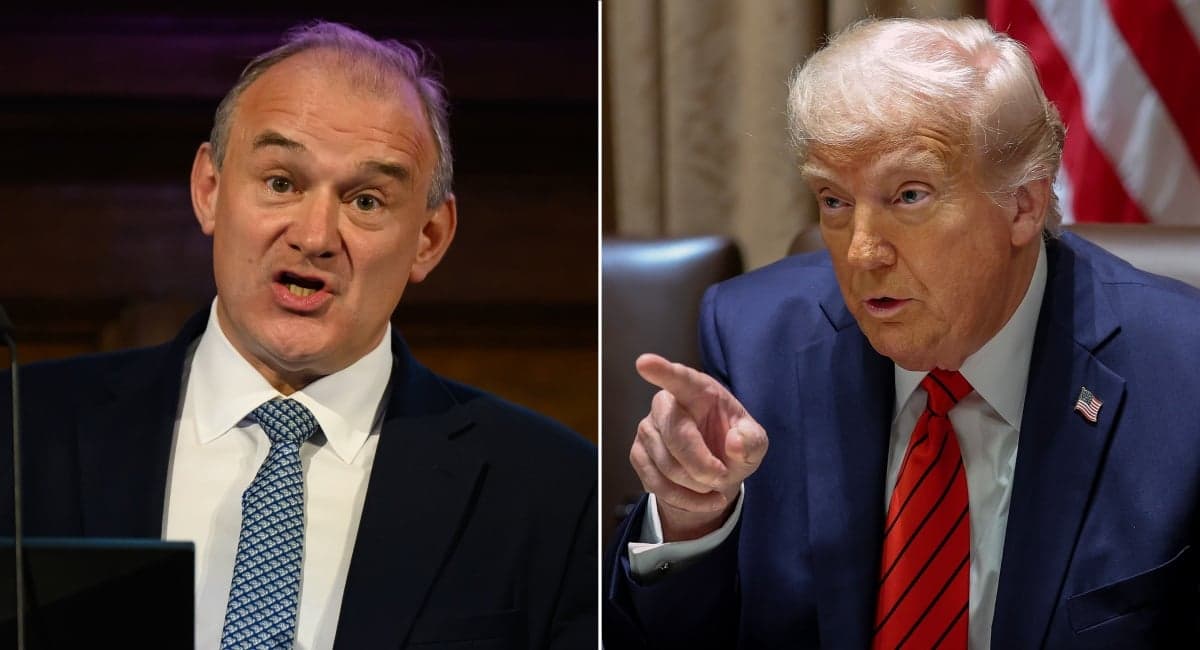 Ed Davey urges British leaders to defend BBC against Trump