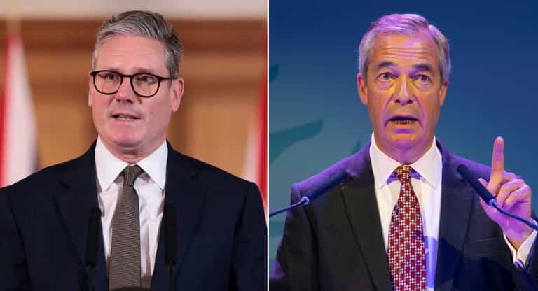 Keir Starmer slams ‘spineless’ Farage over handling of racism claims Keir Starmer slams ‘spineless’ Farage over handling of racism claims