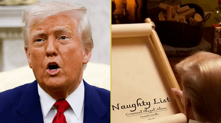 White House sets up live stream of Donald Trump reading ‘alien naughty list’ White House sets up live stream of Donald Trump reading ‘alien naughty list’