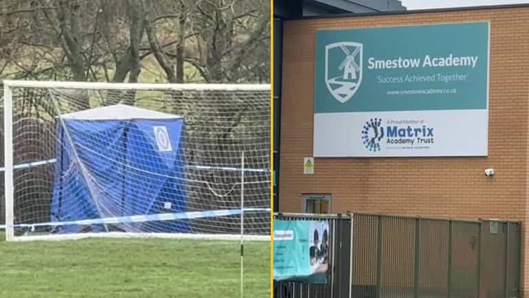 Man’s body found on school field by children ‘getting ready for PE’ Man’s body found on school field by children ‘getting ready for PE’