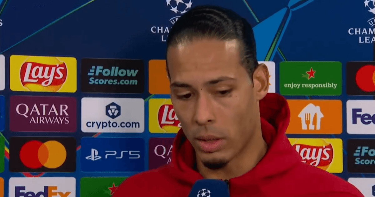 Virgil van Dijk slams journalist for ‘disrespectful’ Arne Slot remark in post-match interview