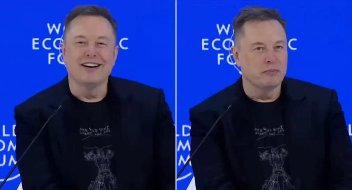 Awkward moment Musk’s Greenland joke met with silence at Davos