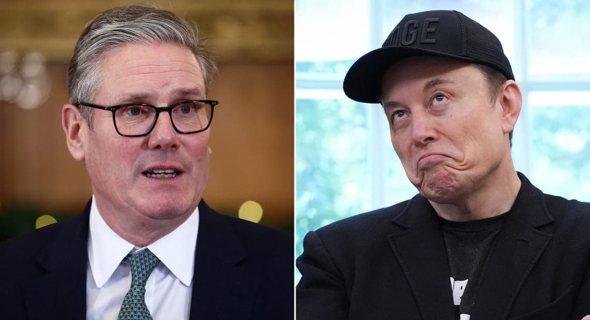 Musk posts semi-naked picture of Starmer as X faces UK ban