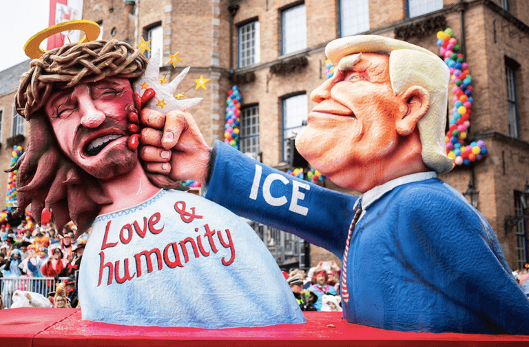 Donald Trump gets brutally mocked on Presidents’ Day by floats at German festival Donald Trump gets brutally mocked on Presidents’ Day by floats at German festival