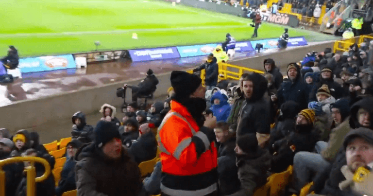 Watch: Fans left absolutely furious as Wolves v Arsenal goal celebrated in wrong end Watch: Fans left absolutely furious as Wolves v Arsenal goal celebrated in wrong end