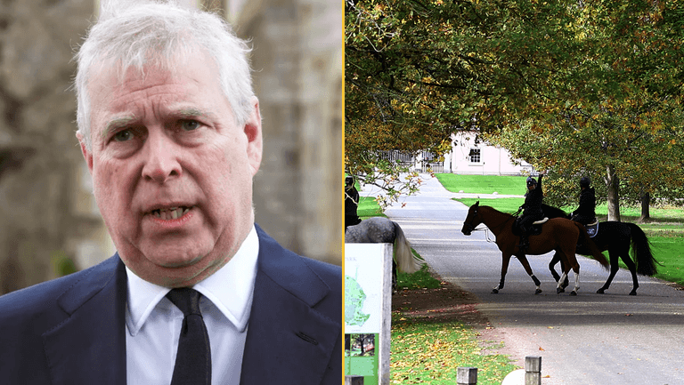 Andrew ‘banned’ from horse riding since being arrested Andrew ‘banned’ from horse riding since being arrested