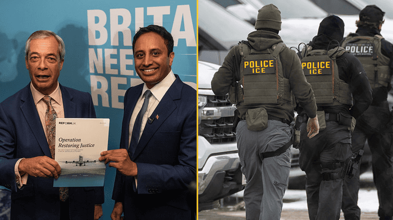 Reform announce plans for ICE-style UK border control Reform announce plans for ICE-style UK border control