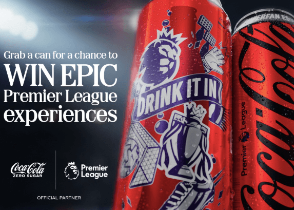 Coca-Cola launches new 500ml ‘Superfan’ can with Premier League money-can’t-buy experiences