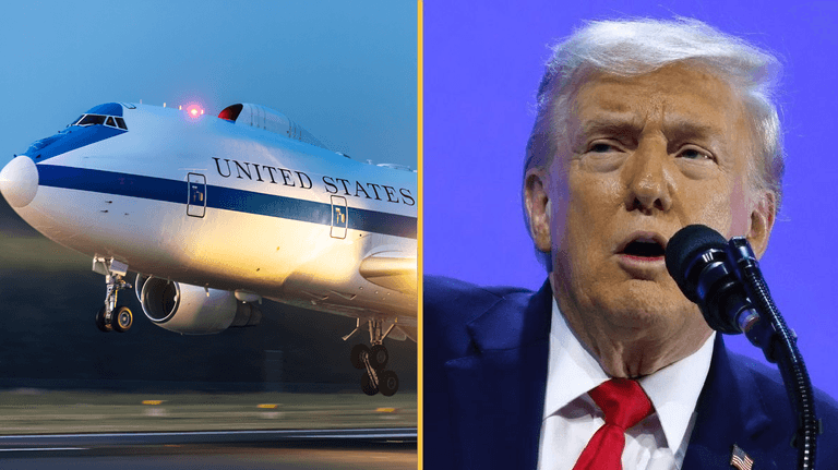 Trump’s doomsday plane circles US nuclear command centre Trump’s doomsday plane circles US nuclear command centre