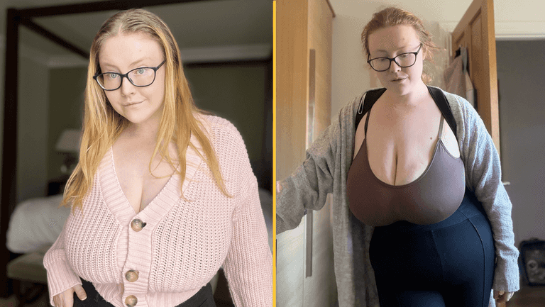 Woman says she was banned from social media due to the size of her boobs Woman says she was banned from social media due to the size of her boobs
