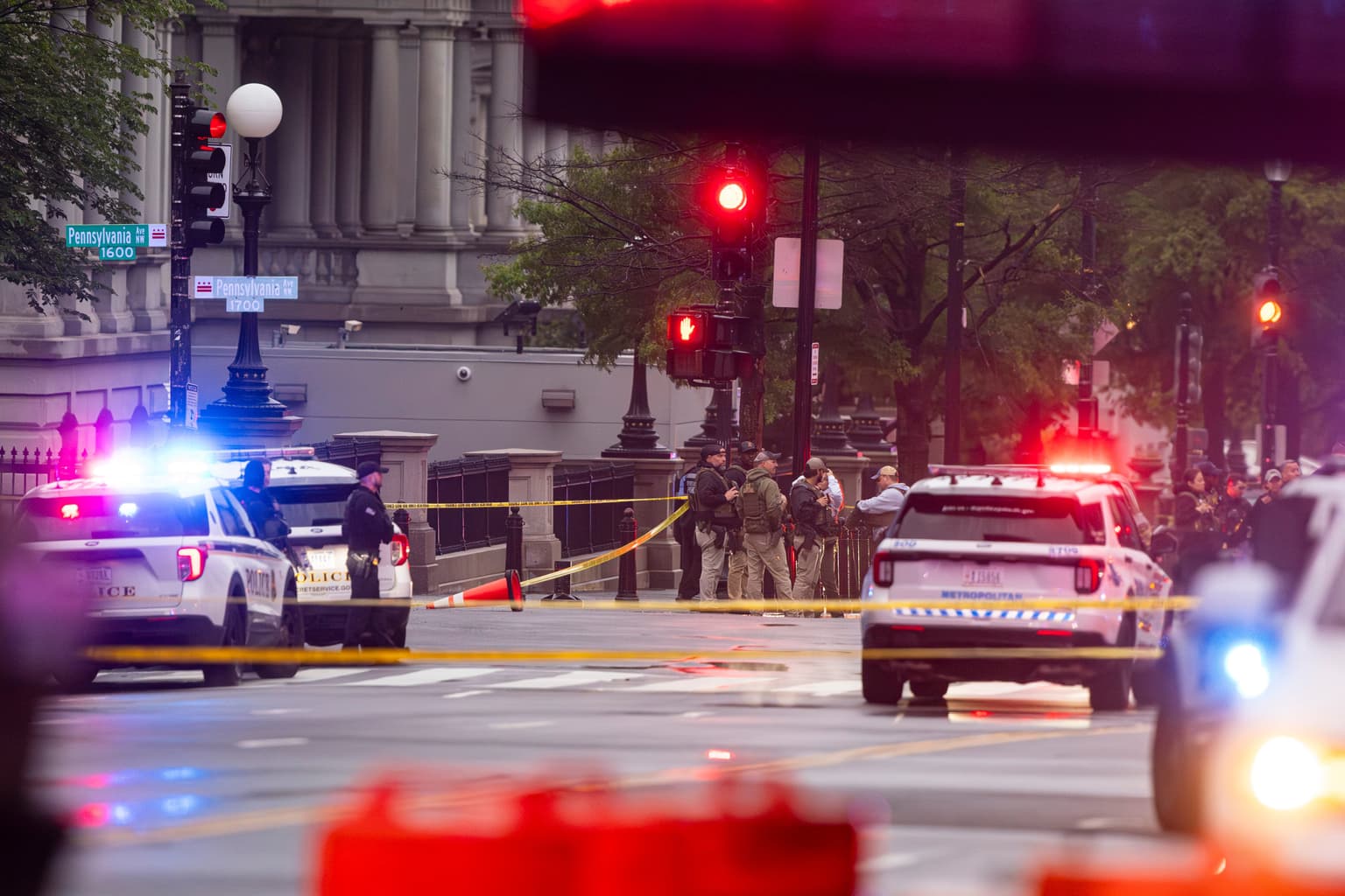 White House shooting: One person dead and another injured