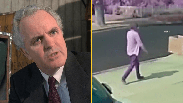 Surveillance footage shows James Handy murder suspect moments after actor’s fatal stabbing Surveillance footage shows James Handy murder suspect moments after actor’s fatal stabbing