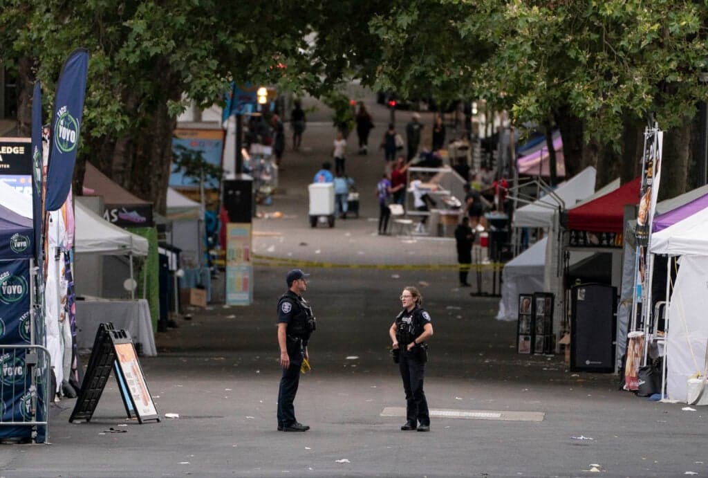 Three dead and four injured after shooting at US food festival