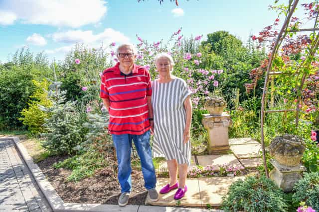 Elderly couple face £1,000 bill for planting flowers on verge Elderly couple face £1,000 bill for planting flowers on verge