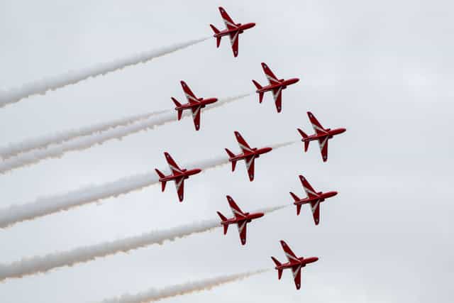 Red Arrows pull out of UK air shows after Canada delay Red Arrows pull out of UK air shows after Canada delay