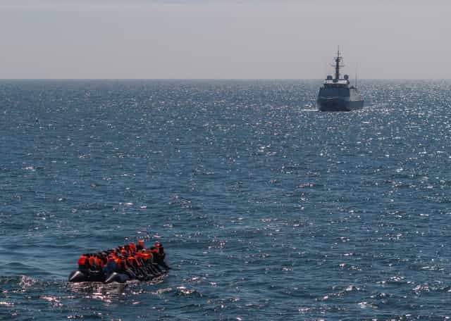 Channel crossing boat fire: 173 migrants rescued Channel crossing boat fire: 173 migrants rescued