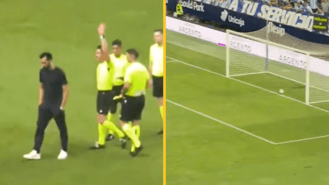 Premier League side’s match ends in farce with penalty into empty net Premier League side’s match ends in farce with penalty into empty net