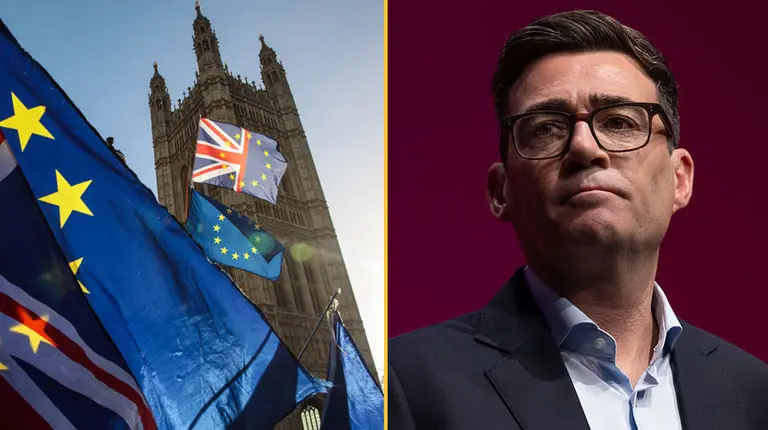 Burnham says UK might rejoin EU after next general election as he will consider ‘going all the way’ Burnham says UK might rejoin EU after next general election as he will consider ‘going all the way’