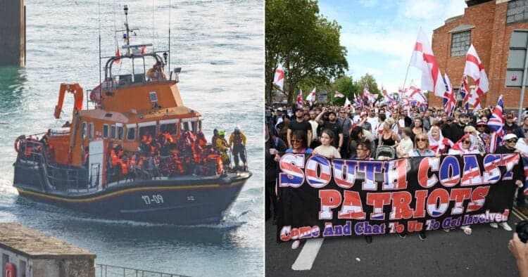 RNLI station forced to close due to anti-migrant protestors RNLI station forced to close due to anti-migrant protestors