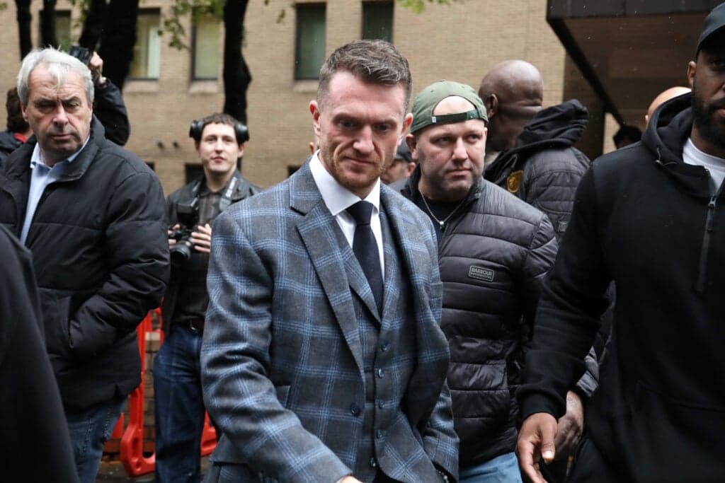 Tommy Robinson found guilty of harassing two journalists