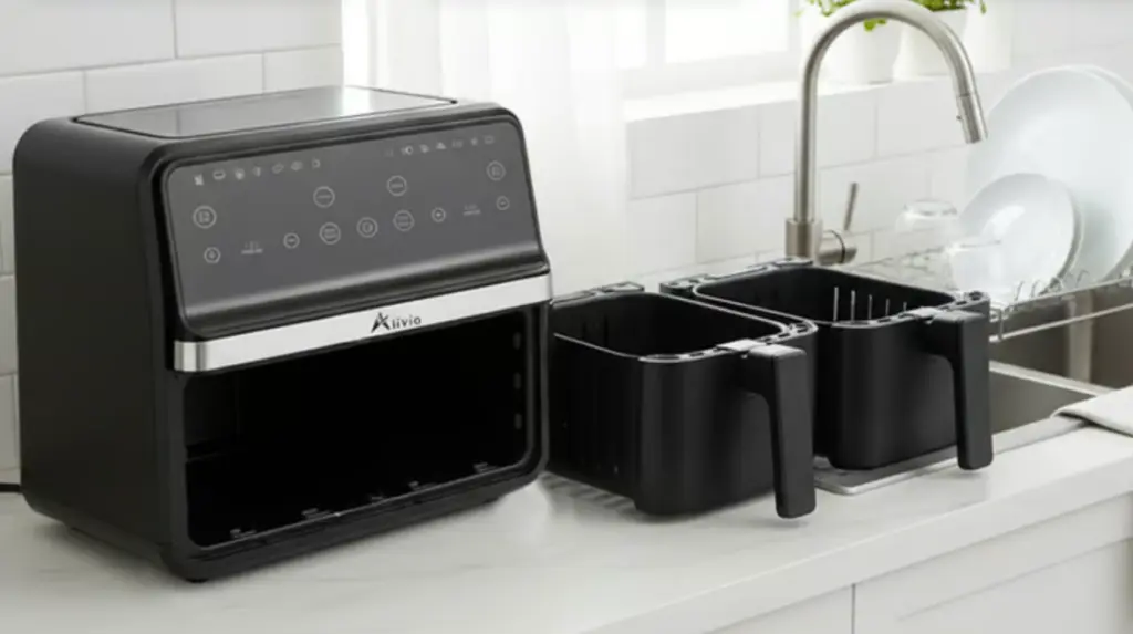 Save 65% on this Dual Basket Air Fryer with Touchscreen