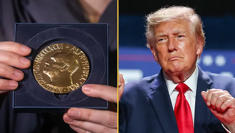 Trump fails to get Nobel Peace Prize yet again as human rights campaigner is awarded Trump fails to get Nobel Peace Prize yet again as human rights campaigner is awarded