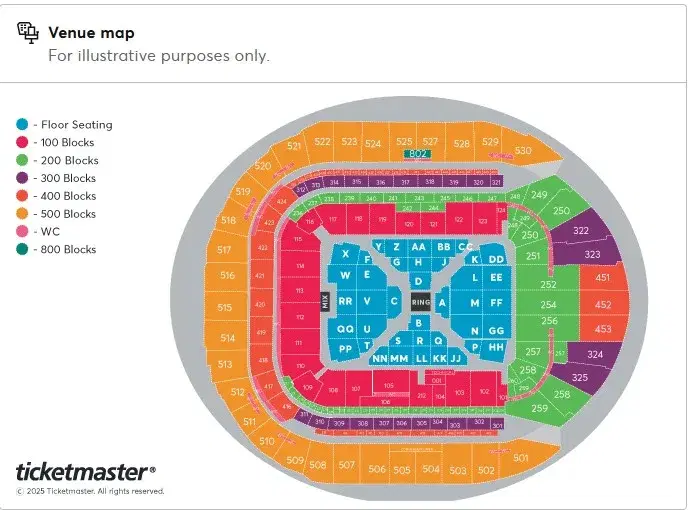 Tottenham Hotspur Stadium seating plan for Chris Eubank Jr vs Conor Benn.