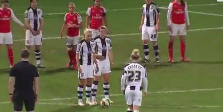 Video: Hats off to Notts County Ladies for this genius free-kick routine