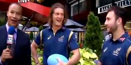 Watch the hilarious moment US reporter gets Australian rugby star Honey Badger’s nickname very wrong (Video)