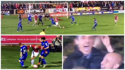 This is the fantastic Salford City goal that made Manchester United legends lose their minds (Video)