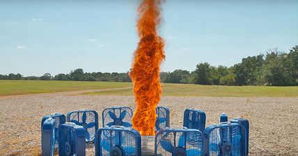 This DIY fire tornado is definitely something you should not try at home (Video)