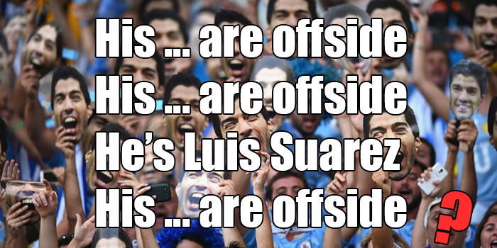 Do you know the missing words to these famous football chants?