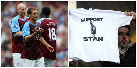 Stilyan Petrov plays his first Aston Villa game since leukaemia diagnosis