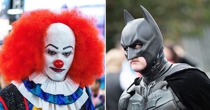 Some guy dressed up as Batman and took on the clowns