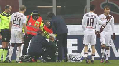 Joe Hart played on after suffering a nasty head injury during Torino v Milan