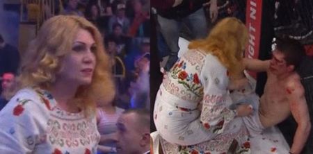 MMA fighter loses brutally before his mother slaps the daylights out of him in the cage