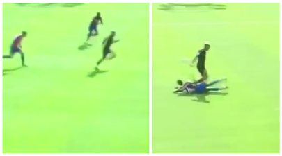 Man United youngster puts in strong contender for tackle of the season on opening day