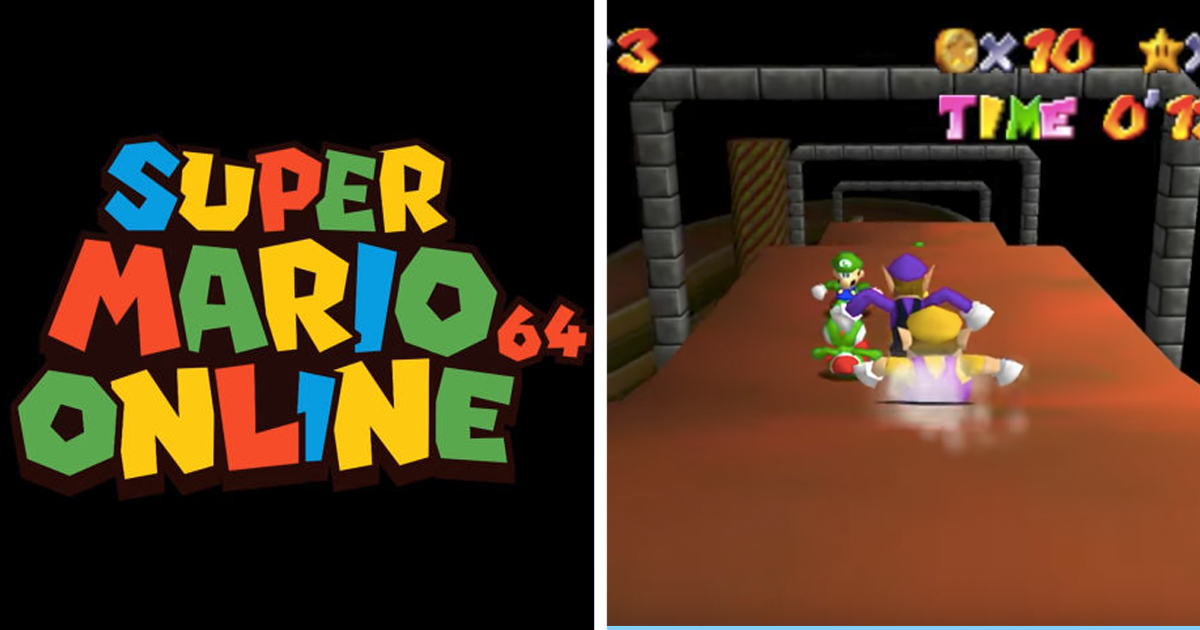 Someone made a version of Super Mario 64 that up to 24 people can