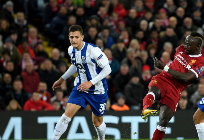 FC Porto defender Diogo Dalot celebrates their victory with