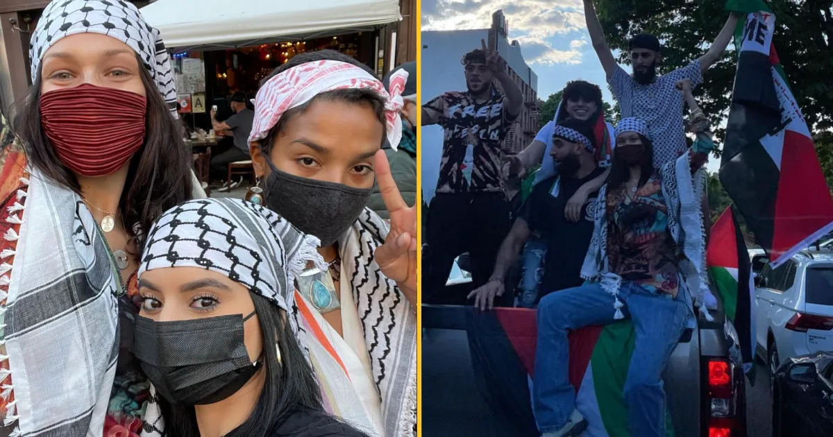 Bella Hadid marches for Palestine: 'From the river to the sea, Palestine  will be free
