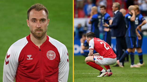 Christian Eriksen England shirt presented to Denmark by former