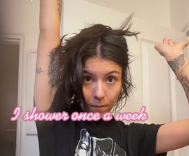Women only showers once a week but says husband doesn’t care