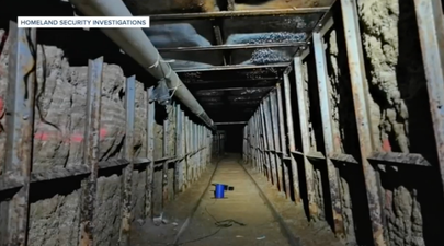 Huge drug smuggling tunnel with rail system discovered under US-Mexican border