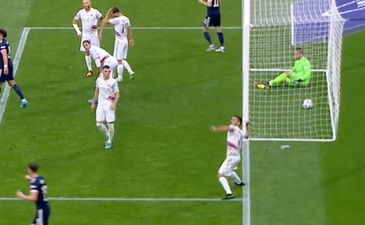 Armenia defender furiously throws water bottle towards linesman, escapes red card
