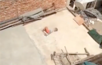 Mum ties up daughter, 5, and leaves her on roof in 42C for ‘not finishing homework’