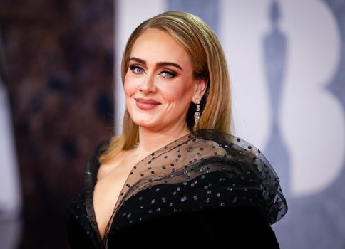 LONDON, ENGLAND - FEBRUARY 08: Adele attends The BRIT Awards 2022 at The O2 Arena on February 08, 2022 in London, England. (Photo by Samir Hussein/WireImage)