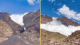Hiker films dramatic moment he is swallowed by huge glacier collapse in Kyrgyzstan