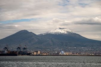 Tourist shows off painful injuries he got after falling into Mount Vesuvius whilst taking selfie