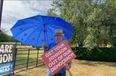 Steve Bray gatecrashes Boris Johnson’s Chequers party